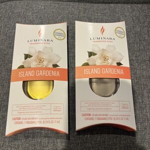 Luminara Fragrance Pod Tropical Mango Island Gardenia Refill Diffusing Candle 2